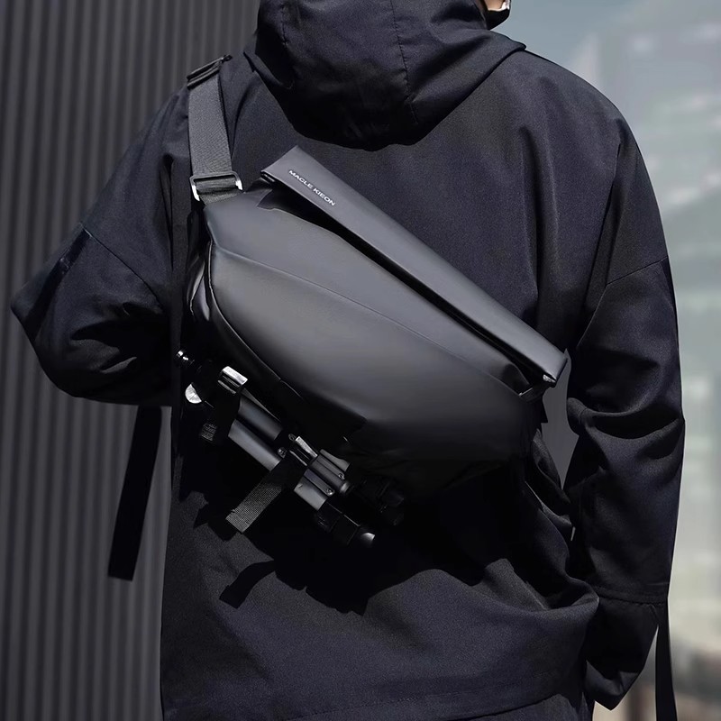 Waterproof Cycling Commute - Trendy Erkek Günlük Kullanım Göğüs Çantası,