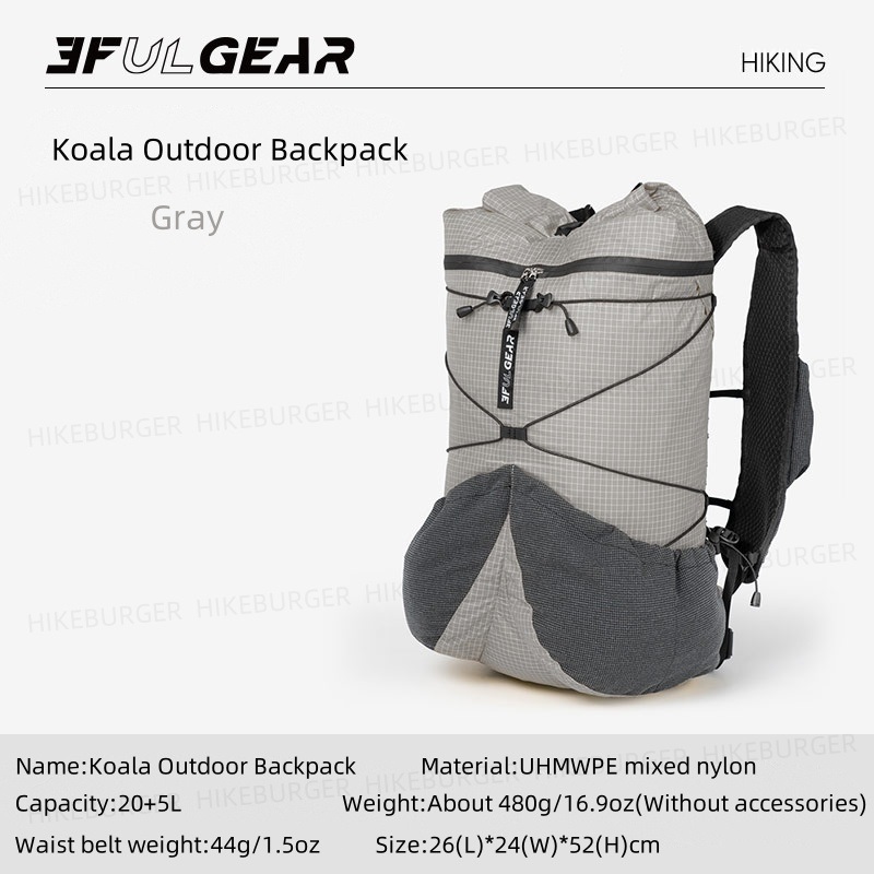 Cycling Commuter Backpack - 3F UL GEAR Koala Açık UHMWPE