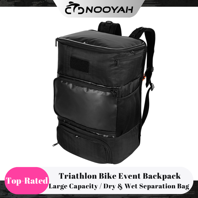 Cycling Commute Backpack - NOOYAH Triatlon Bisiklet Çantası Bisiklet Etkinliği