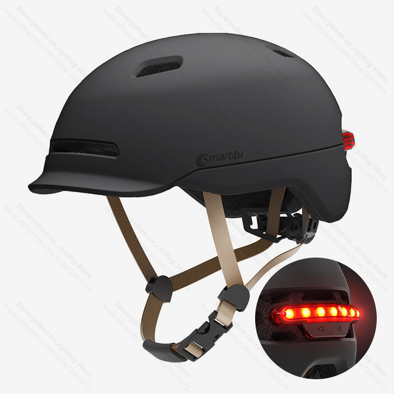 Cycling In City - Smart4u bisiklet kask ile kuyruk işık